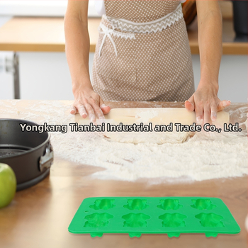 Silikona kūku forma, kvadrātveida, bieza konstrukcija, viegli atdalāma