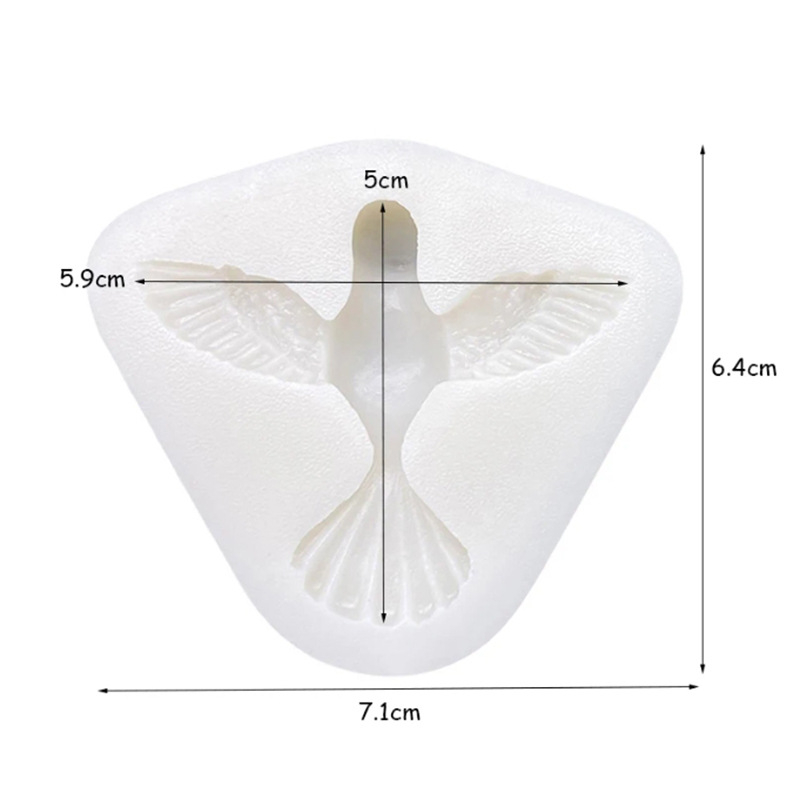 Galamb alakú szilikon forma fondant és zselés édességekhez, Silicon Art márka, modern minimalista stílus