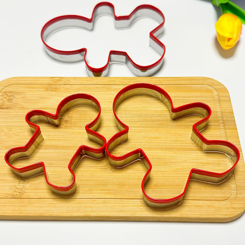 Kalup za gingerbread čovjeka - nehrđajući čelik, kalup za pečenje, oblik lutke, moderan minimalistički stil