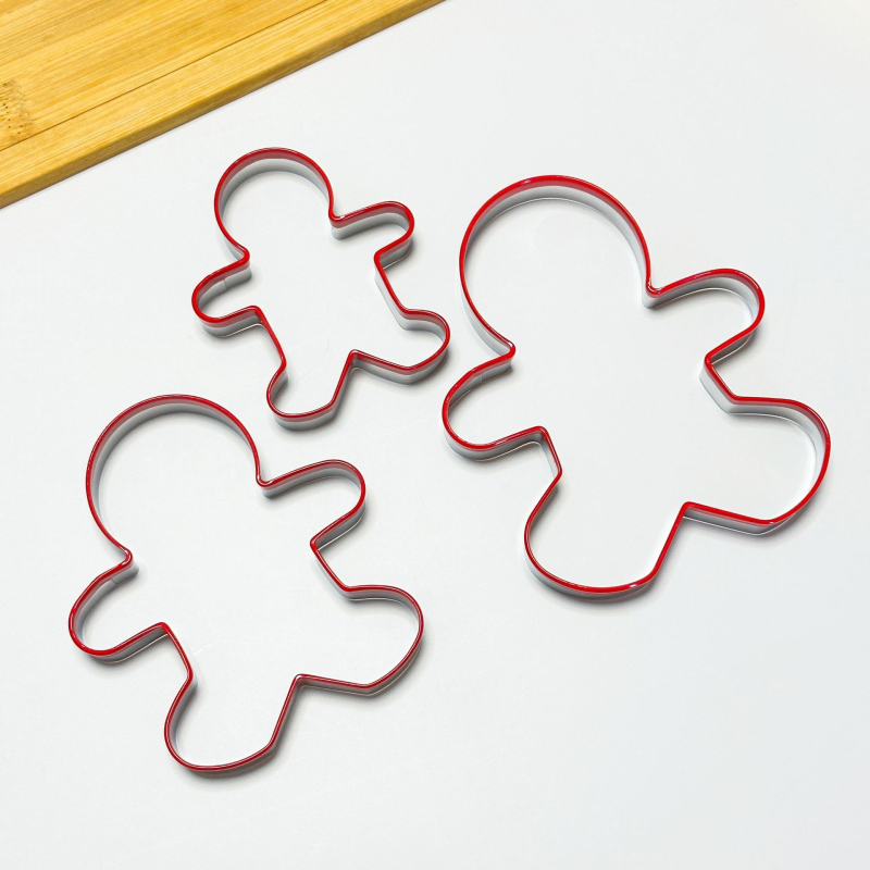 Kalup za gingerbread čovjeka - nehrđajući čelik, kalup za pečenje, oblik lutke, moderan minimalistički stil