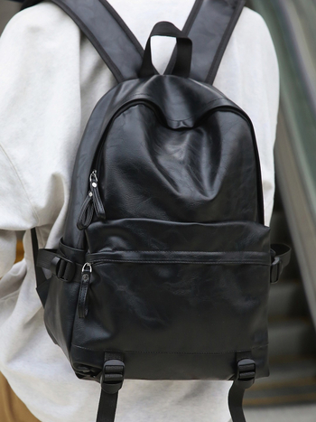 PU mekana kožna ruksak za kampus i putovanja | unisex, kompatibilan s 14-inčnim laptopom, vodootporan, volumen 20-35 L, jastučni sustav zraka na ramenima