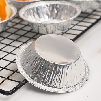 Formă pentru tartă cu ou, de unică folosință, folie de aluminiu, 100 de bucăți, marca Yatai