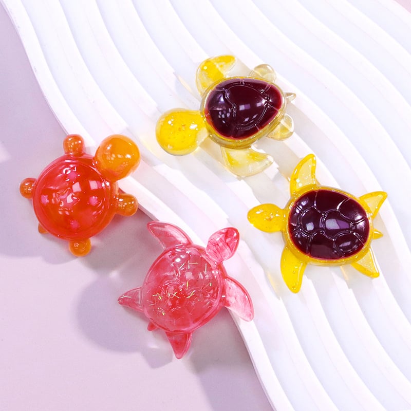 Silikon teknősbéka forma DIY gyanta ékszerekhez, szabálytalan alak, kulcstartó