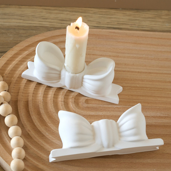 Decorate trend Силиконова форма за смола – форма на панделка за свещник, нестандартна форма, форма за печива