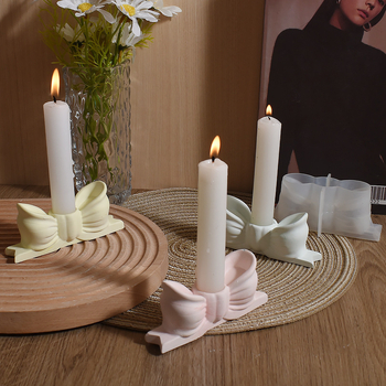 Decorate trend Силиконова форма за смола – форма на панделка за свещник, нестандартна форма, форма за печива