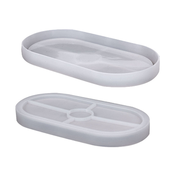 Silicone kalup za epoksidnu smolu, ovalna ploča stola, nepravilan oblik, DIY smola
