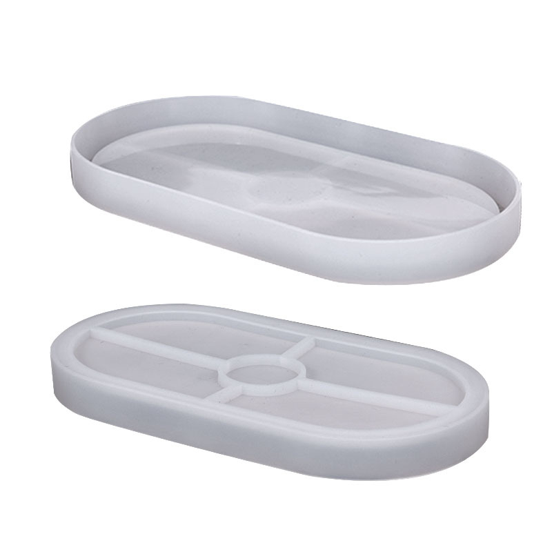 Silicone kalup za epoksidnu smolu, ovalna ploča stola, nepravilan oblik, DIY smola