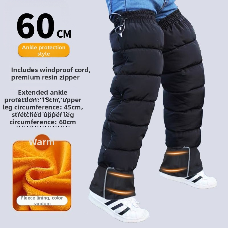 Zimné kolenné chrániče s jemnou flísovou podšívkou, hrubé a vetruodolné pre cyklistiku, unisex