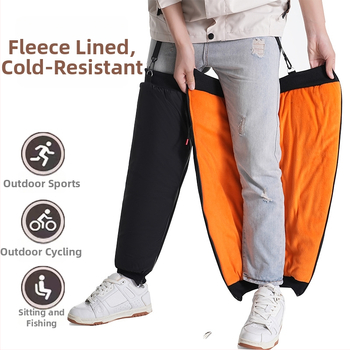 Zimné kolenné chrániče na motocykel, podšité fleece, hrubé, vetruodolné, pre dospelých