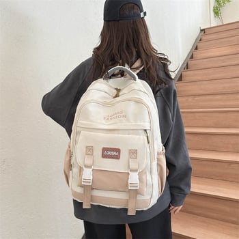 Unisex školský batoh s veľkou kapacitou 20–35L, Oxford látka, mestský minimalistický štýl, priedušné popruhy