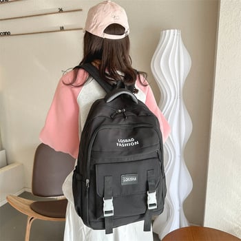 Unisex školský batoh s veľkou kapacitou 20–35L, Oxford látka, mestský minimalistický štýl, priedušné popruhy