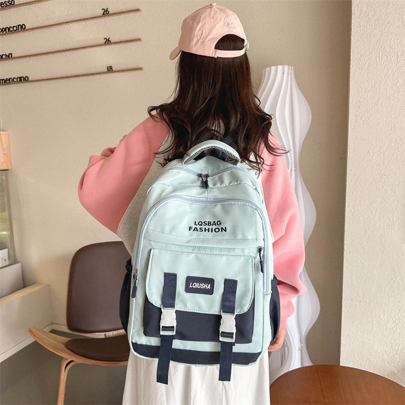 Unisex školský batoh s veľkou kapacitou 20–35L, Oxford látka, mestský minimalistický štýl, priedušné popruhy