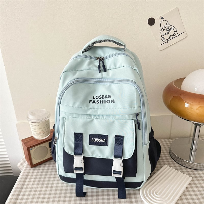 Unisex školský batoh s veľkou kapacitou 20–35L, Oxford látka, mestský minimalistický štýl, priedušné popruhy