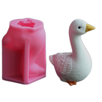 3D kalup za ukrasnu gusku, silikonski kalup za pečenje, kvadratni oblik