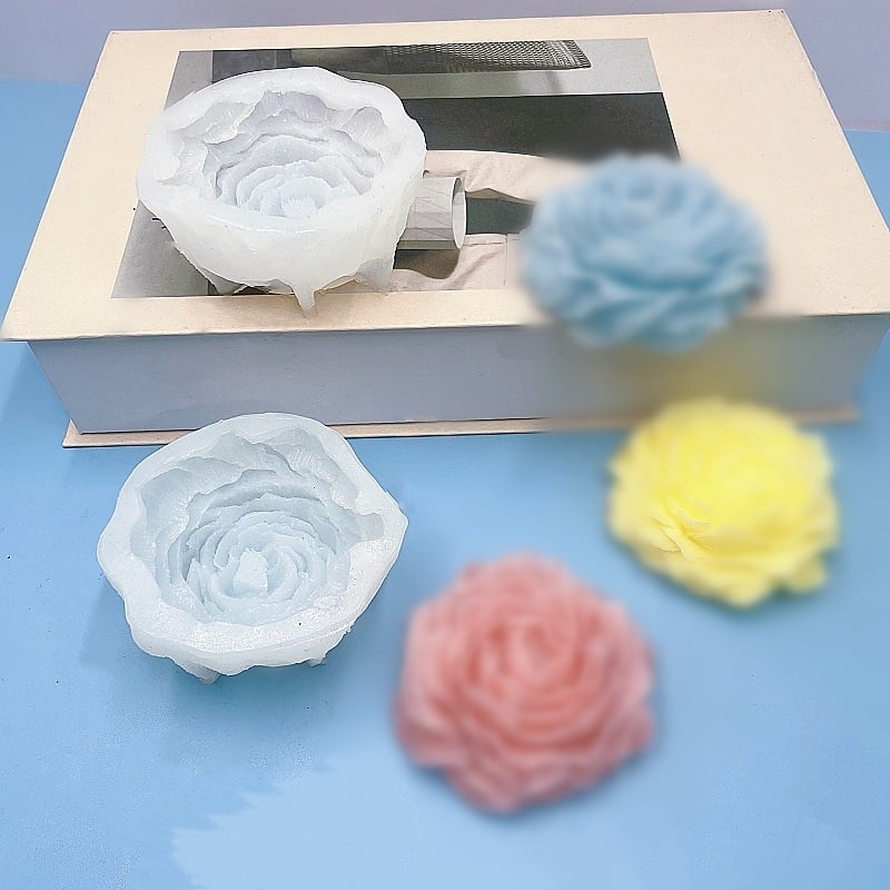 Szilikon forma pivonija virág sütéshez és gyertyaöntéshez