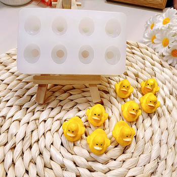 Szilikonból készült 3D kacsa torta forma — szabálytalan alak, többfunkciós felhasználás tortákhoz, fondant-hoz, csokoládéhoz és mousse-hoz