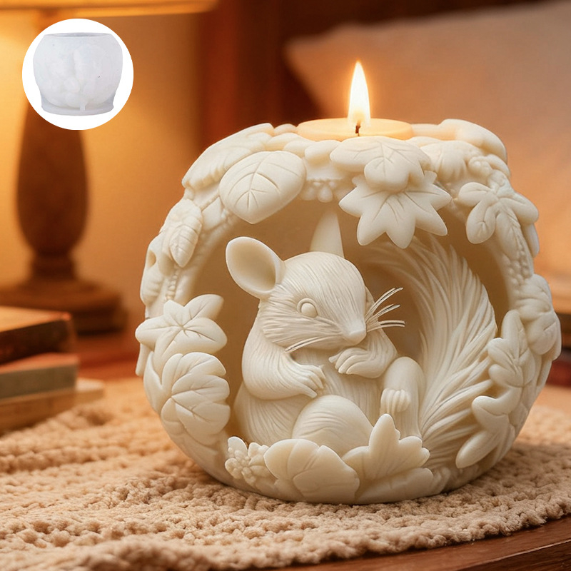 Nolaibao silikonska kalup za mirisnu svijeću – ovalnog oblika, božićni stil, kalup za pečenje/kalup za tortu
