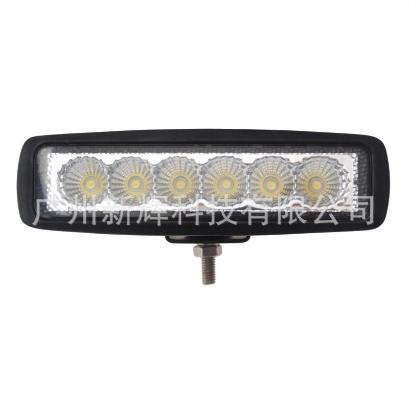 LED radna svjetiljka za auto i motocikl, 6 LED u jednom redu, 18W, 12-24V, 1200lm, 6000K, aluminijska legura