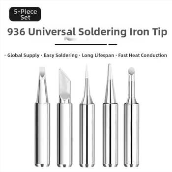 936 Suvirinimo antgalių rinkinys, be švino, D tipo, universalus, pastovi temperatūra