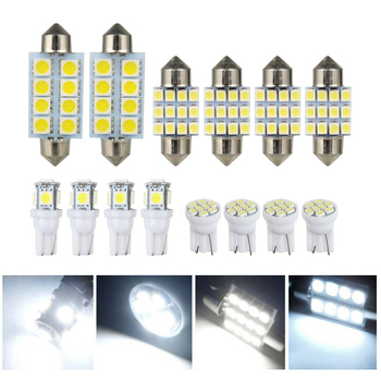 14 gab LED gaismu komplekts auto 12V IP68 5050 LED 6000K