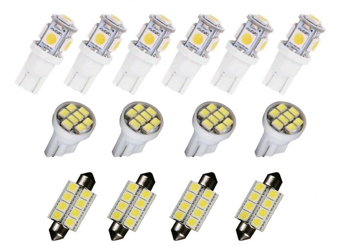 14 gab LED gaismu komplekts auto 12V IP68 5050 LED 6000K