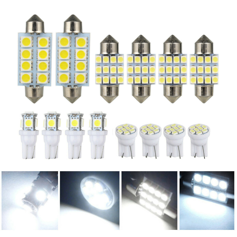 14 gab LED gaismu komplekts auto 12V IP68 5050 LED 6000K