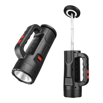 USB punjiva svjetiljka s 360° rotacijskom glavom, stražnja svjetlost, 18650 baterija, domet 200–500 m