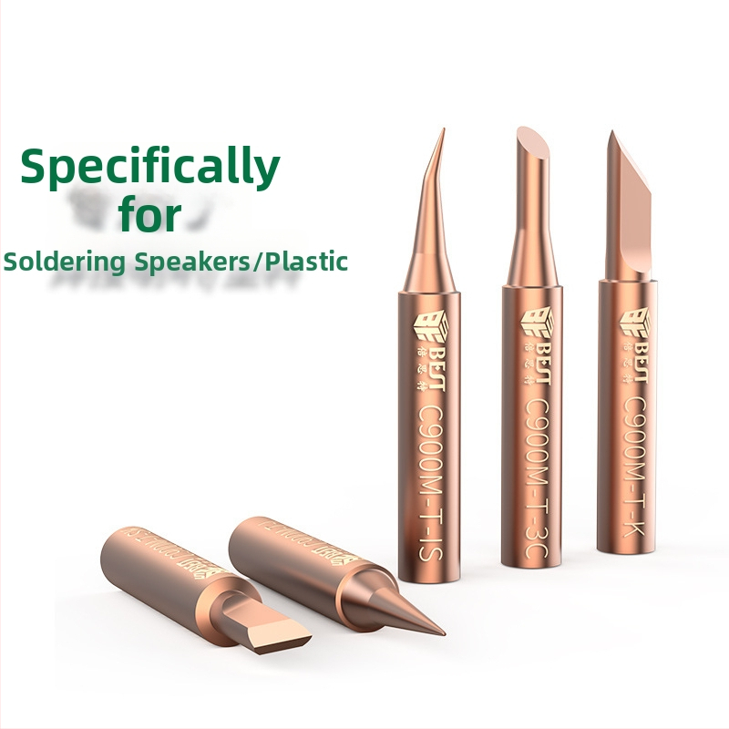 936 tīrs vara iekšējās apkures lodēšanas galva ar ne-magnētisku metināšanas ragu plastmasas locīšanai