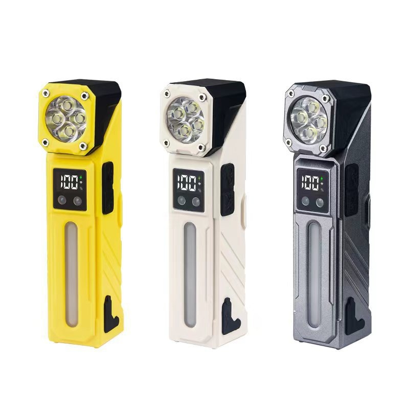 Nothing magnetska LED automobilska lampa s klipom — 4-u-1 ugaona svjetiljka, mini zaslon napajanja, 5W, LED+COB, 1800mAh, vodootporna, 240–350 lm, domet 100–200 m, tri boje