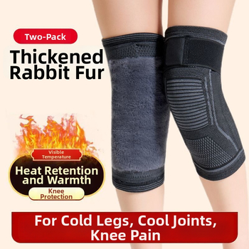 Kolenné chrániče s flísovou výstelkou z polyesterového vlákna, univerzálne použitie, hrubšie pásy proti chladu, 6-hodinové zahrievanie