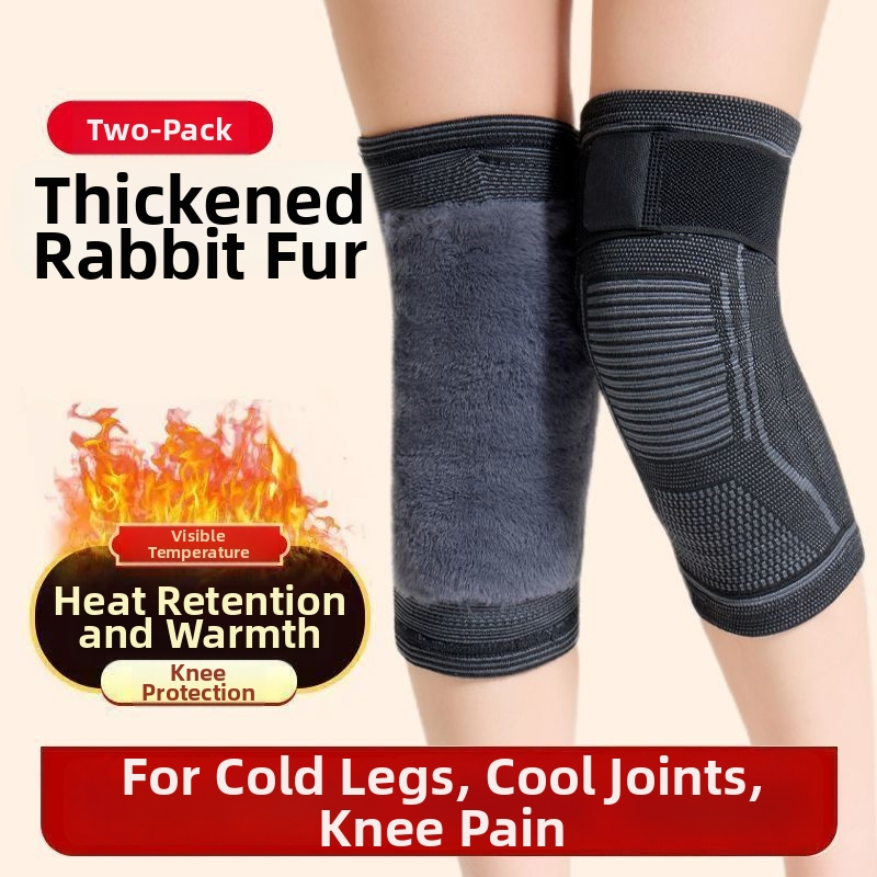 Kolenné chrániče s flísovou výstelkou z polyesterového vlákna, univerzálne použitie, hrubšie pásy proti chladu, 6-hodinové zahrievanie