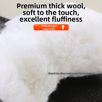 Mu Kang Μαλλινοί επίδεσμοι γόνατος με παχύτερες εκτεταμένες λουρίδες, αντιολισθητικοί και ζεστοί για φθινόπωρο/χειμώνα, ενήλικες