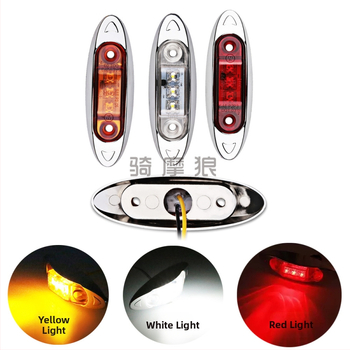 3-LED kravas automašīnas/piekabes platuma indikatoru gaismas – sānu gaisma, bremžu gaisma un brīdinājuma gaisma, 10-30V, IP67, 2W, 300LM, BD3LEDY