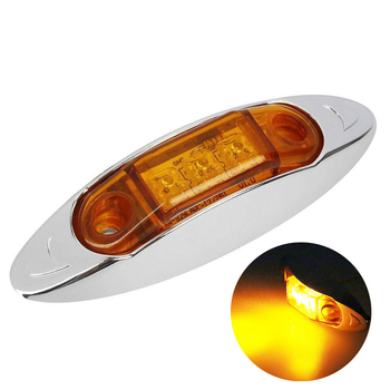 3-LED kravas automašīnas/piekabes platuma indikatoru gaismas – sānu gaisma, bremžu gaisma un brīdinājuma gaisma, 10-30V, IP67, 2W, 300LM, BD3LEDY