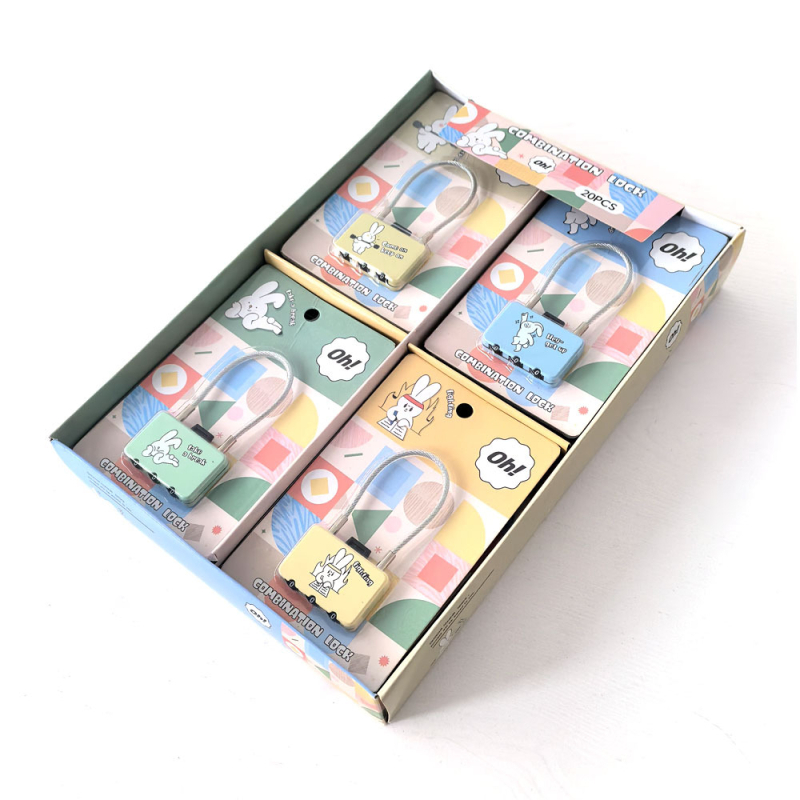 Numerički sigurnosni brava za ormariće, torbe i ladice — model JY80042A, cinkova legura, moderni minimalistički stil