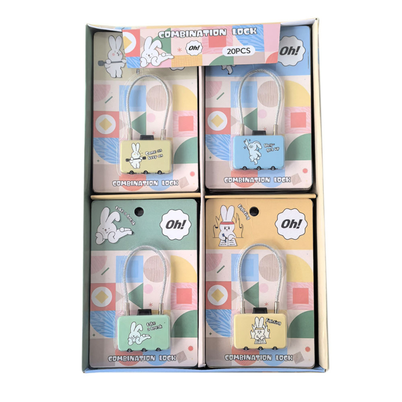 Numerički sigurnosni brava za ormariće, torbe i ladice — model JY80042A, cinkova legura, moderni minimalistički stil