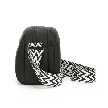 Ženska crossbody torba od najlona; horizontalni kvadratni oblik; zatvarač; Oxford podstava; laminirani unutarnji džep