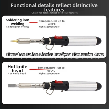 Pero-stil plinski lemilnik, 4-u-1 unutarnje grijanje, neovisni prekidač, tijelo od aluminijske legure, porijeklo Tajvan