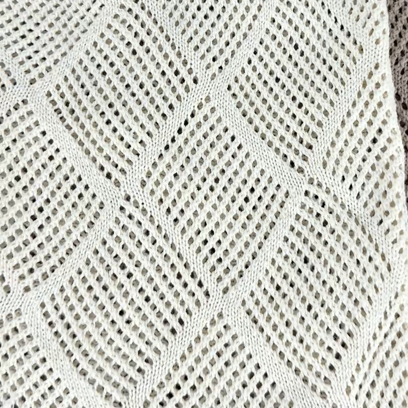 Ženska romboidna pletena torba za plažu, opušteno ljetni stil, vertikalni kvadratni oblik, otvorena džep, dvostruke remene