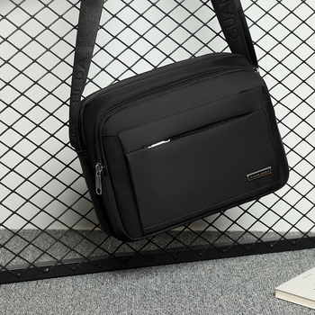 Muška crossbody torba s višestrukim pretincima, velika kapaciteta, gradski stil, Oxford tkanina