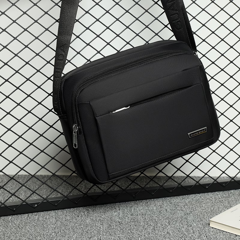 Muška crossbody torba s višestrukim pretincima, velika kapaciteta, gradski stil, Oxford tkanina