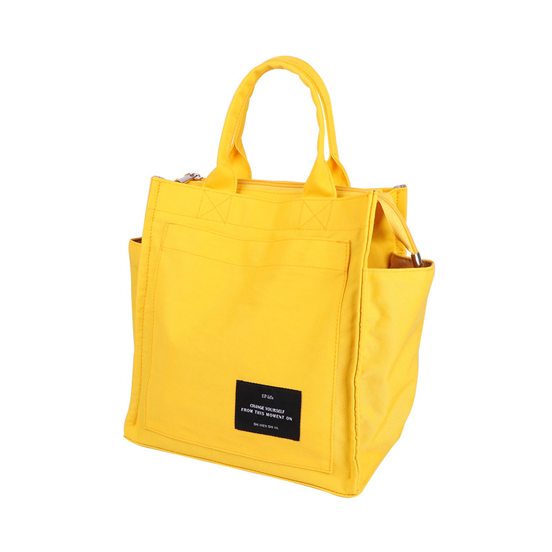 Ženska torbica – gradski minimalistički stil, vodootporna, vertikalni kvadratni oblik, zatvarač, materijal diving cloth