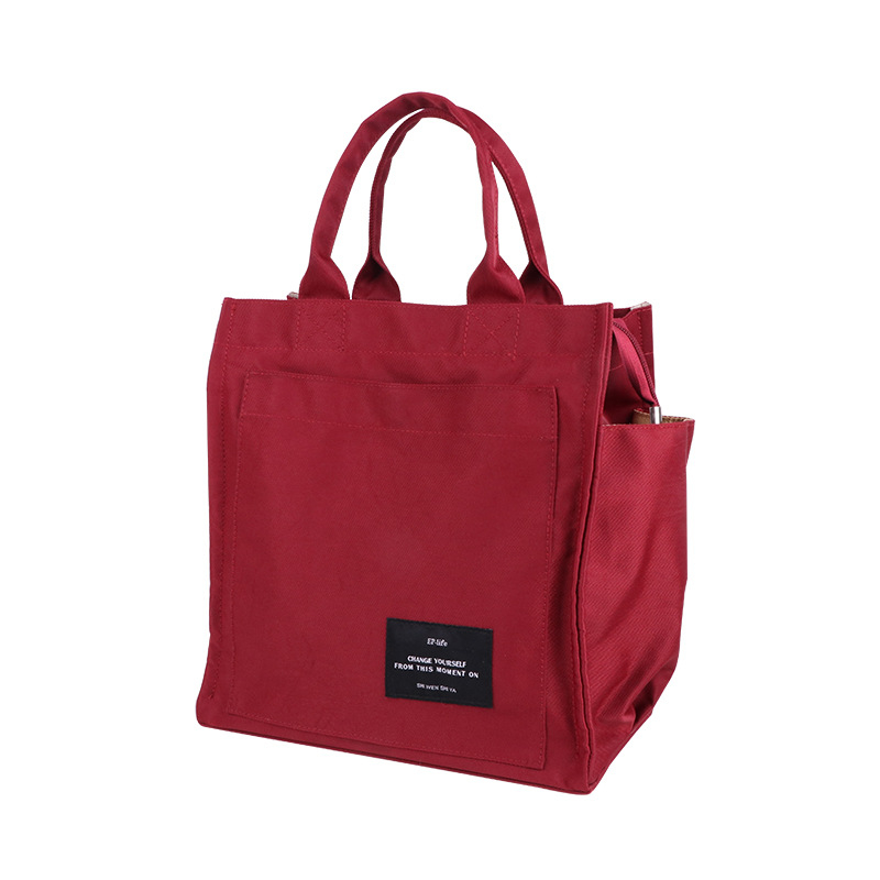 Ženska torbica – gradski minimalistički stil, vodootporna, vertikalni kvadratni oblik, zatvarač, materijal diving cloth