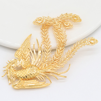 DIY bakrena Phoenix ukosnica za kosu – vintage stil, elektroplatirano