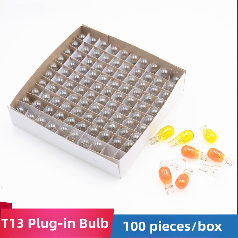 Automobilio prietaisų skydelio lemputė, T13 modelis, 12V, 10W, suderinama su T13 lizdu