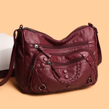 PU Mini Négyzetes Keresztpántos Táska – Cipzáras zárás, Rejtett cipzáras zseb, Poliészter bélés, Vízszintes Négyszög Forma, Tavasz 2025