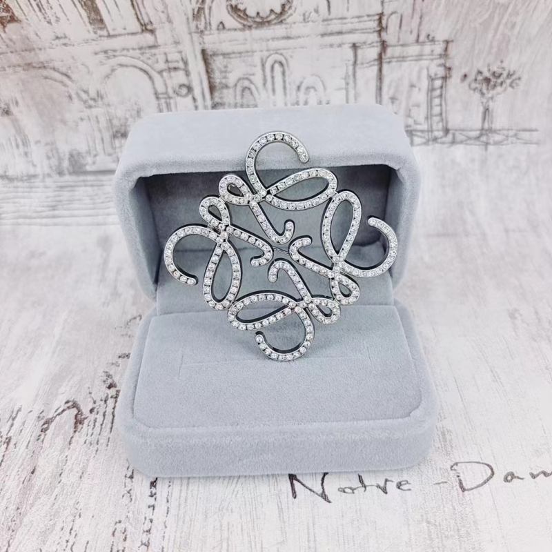 Broš od legure s dijamantnim završnim slojem, digitalni stil, unisex