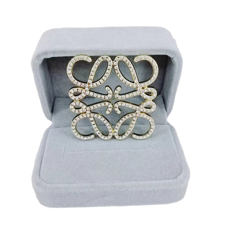 Broš od legure s dijamantnim završnim slojem, digitalni stil, unisex