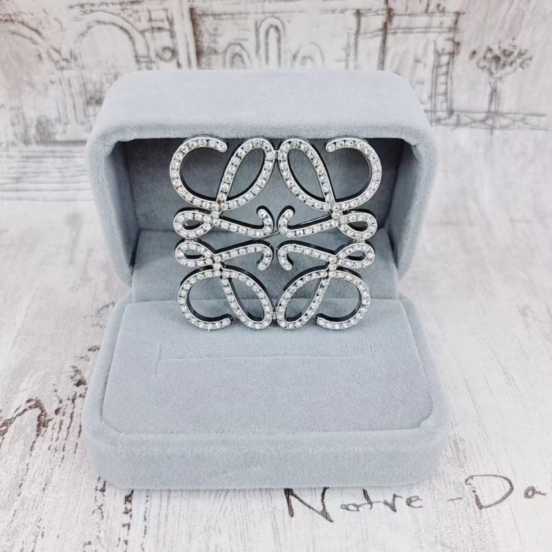 Broš od legure s dijamantnim završnim slojem, digitalni stil, unisex