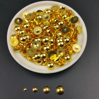 DIY dodaci za nakit — zlatne polu-perle za ukrašavanje glave starog kostima, vjenčani ukras za kosu, cosplay rekviziti za lutke